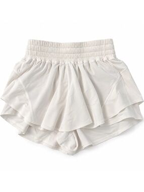Lululemon High Rise Shake it Out Running Shorts 2.5” inseam White XS Womens